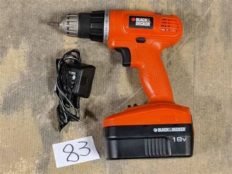 BLACK+DECKER GC1800 18V NiCd 3/8" Cordless Drill/Driver Battery & Charger | Housewares, Sporting ...