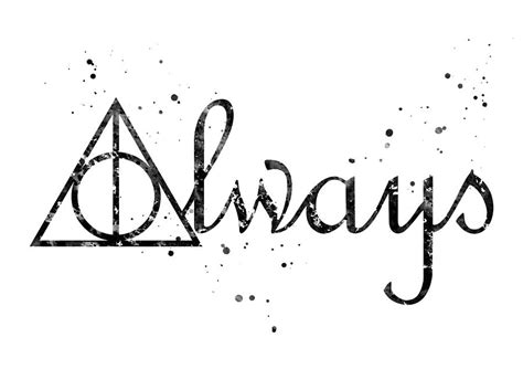 Deathly Hallows Always Digital Art by Erzebet S