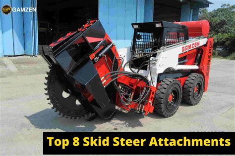 Top 8 Must have skid steer attachments for construction | Gamzen India