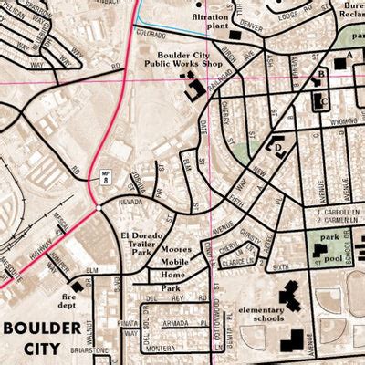 Boulder City Area Map map by Nevada Department of Transportation ...