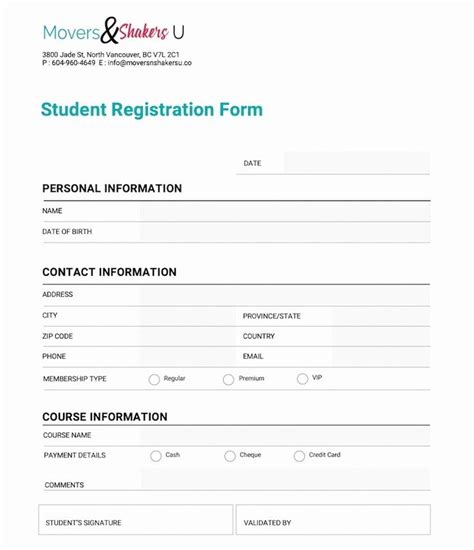 Registration form Template Free Download Awesome How to Customize A ...