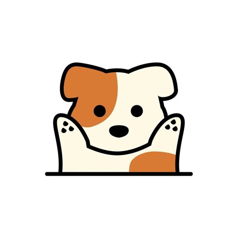 Cute Puppy or dog Cartoon Illustration. Animal raising hand Wildlife Icon Vector Design Concept ...
