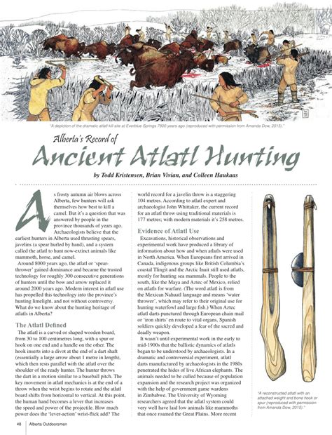 (PDF) Alberta's Record of Ancient Atlatl Hunting (Outreach article in Alberta Outdoorsmen about ...