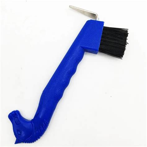 Quality and professional cattle Horse hoof pick/cleanning tool with Soft touch gel handle cattle ...