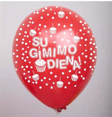 Guminiai balionai su lietuviškais užrašais – Hela Balloons