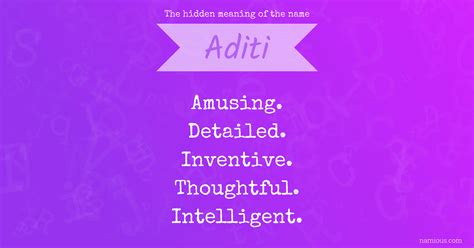 The hidden meaning of the name Aditi | Namious