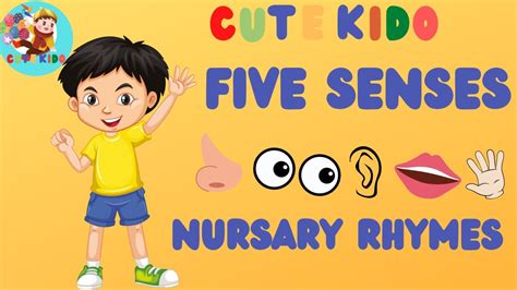 Five Senses | The Five Senses Song for Kids | Five Senses Nursery ...