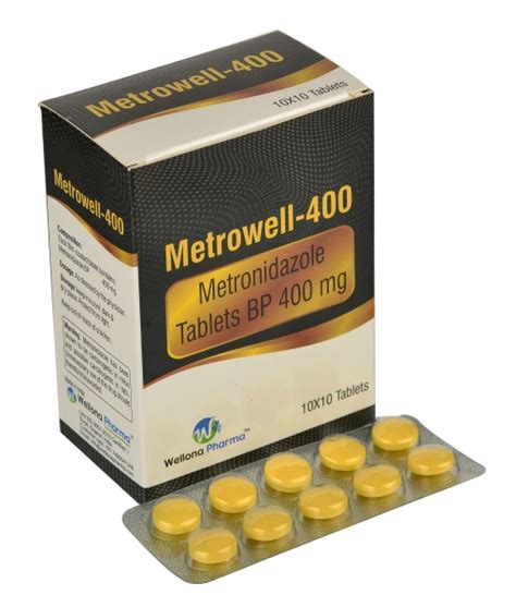 metronidazole 400mg Tablets Manufacturer & Supplier India - Wellona Pharma