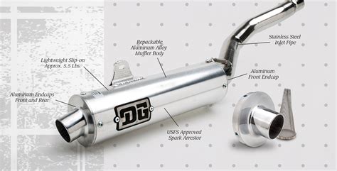 Yamaha Warrior 350 1995 - R-Series Slip-On Exhaust - DG Performance