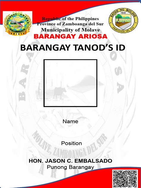 Barangay Tanods Id | PDF