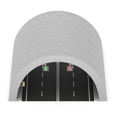 3d highway tunnel model