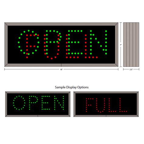 Outdoor LED Open Sign | Low Voltage Open Signs 30199 | Traffic Signage