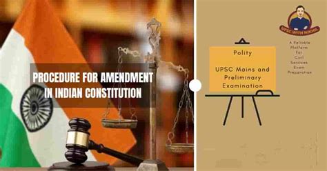 Procedure For Amendment In Indian Constitution