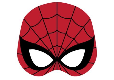 Spiderman Printable Mask - Etsy