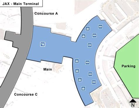 Jacksonville Airport Map