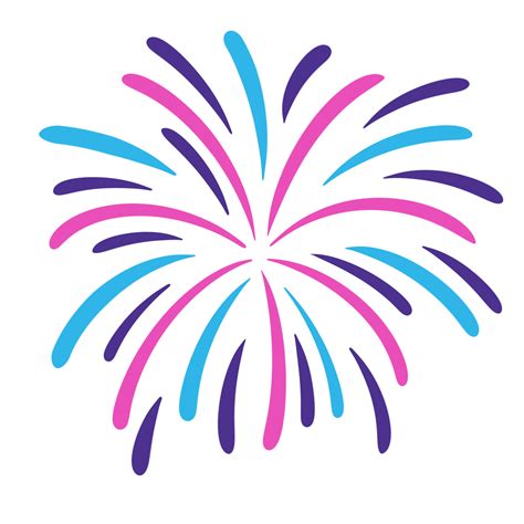 Colourful fireworks icon. 18800636 PNG