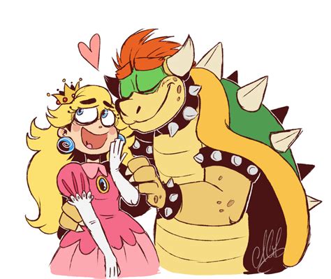 PARTY PARTY PARTY HARD - [Image: fanart of Peach and Bowser from the Super...