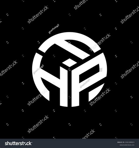 Fhp Letter Logo Design On Black Stock Vector (Royalty Free) 2161389923 | Shutterstock