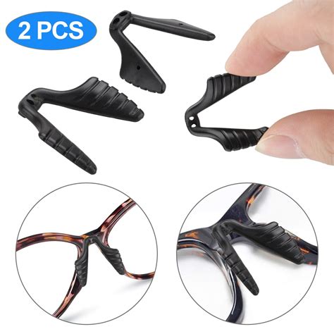 TSV Anti-Slip Silicone Eyeglass Nose Pads, 2/4pcs Nose Pads for Eyeglasses, Eyeglass Retainer ...