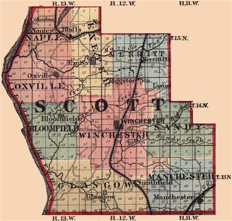 Scott County, Illinois: Maps and Gazetteers