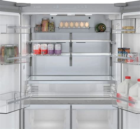 Bosch 800 Series 21 Cu. Ft. French Door Counter-Depth Refrigerator ...