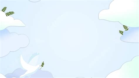 Clouds Nature Minimalist Pigeon Flower Blue Powerpoint Background For Free Download - Slidesdocs