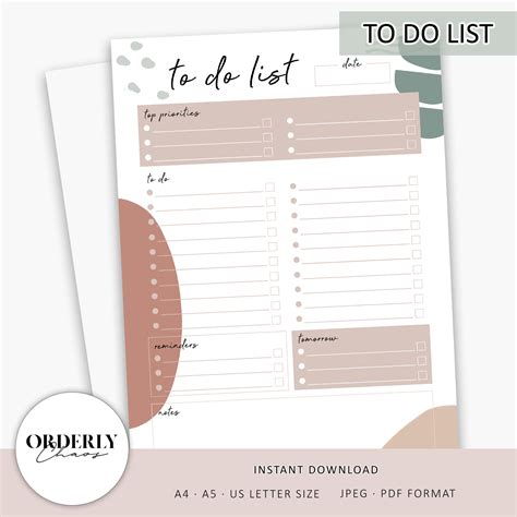 Paper Organization Printable Digital Planner Planner Printable Planner ...