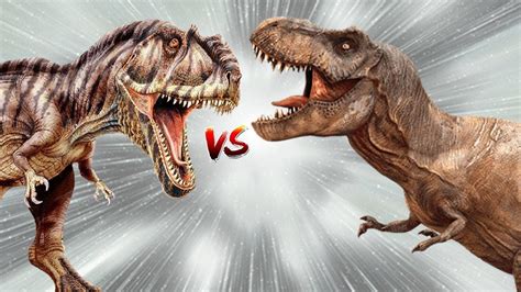 Giganotosaurus vs Tyrannosaurus (T. Rex) | Who Will Win? | Dinosaur Battle 2018 - YouTube