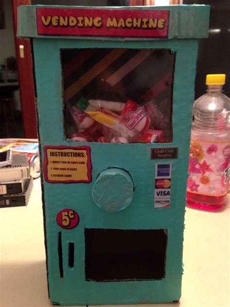 Cardboard box vending machine | Vending machine diy, Homemade machine ...