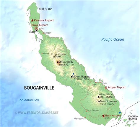 Bougainville Maps