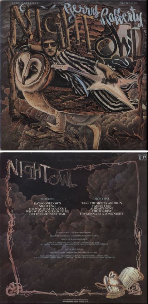 Gerry Rafferty Night Owl Italian Vinyl LP Record UAL24078 Night Owl Gerry Rafferty 579120