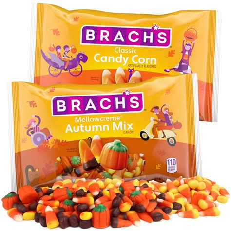 Amazon.com : Sweetzo Candy Corn and Autumn Mix Bundle, Fall Themed Mellowcreme Candies, Festive ...