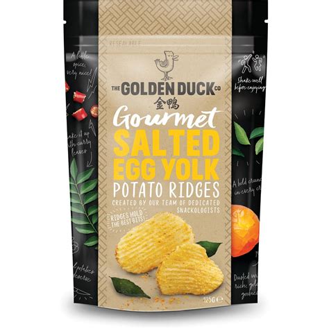 Golden Duck Salted Egg Yolk Potato Ridges 125g | Woolworths