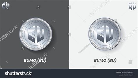 Bumo Bu Decentralized Cryptocurrency Logo Silver Stock Vector (Royalty ...