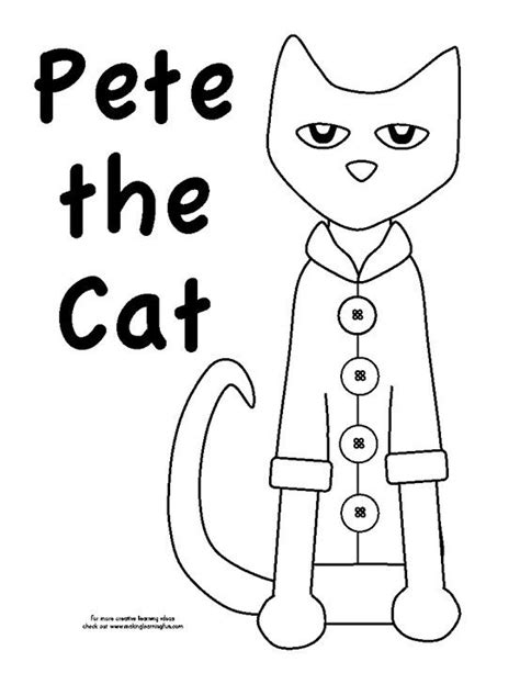 printablecolouringpages.co.uk | Pete the cat buttons, Pete the cat, Pete the cat shoes