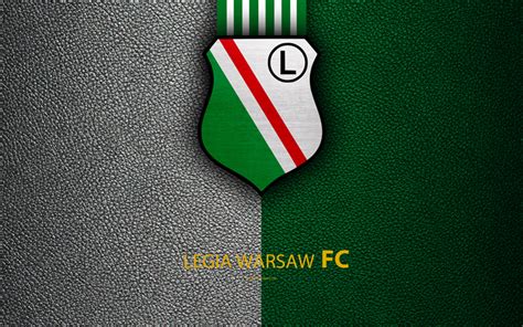 Download wallpapers Legia Warsaw FC, 4k, football, emblem, logo, Polish ...