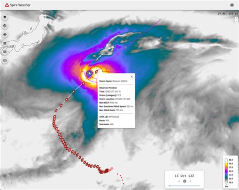 Super Typhoon Bolaven rolls across the Pacific Ocean - Spire : Global ...