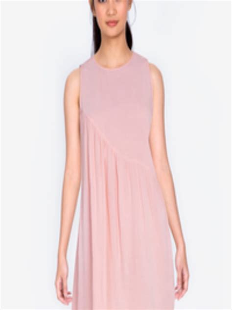 Buy ZALORA BASICS Pink A Line Dress - Dresses for Women 16385552 | Myntra