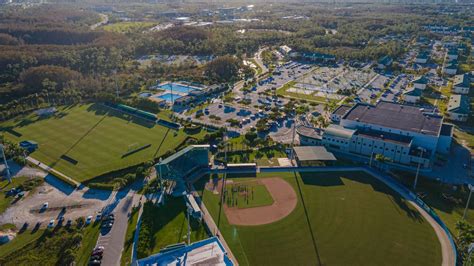 Aerial photos of the FGCU athletic facilities