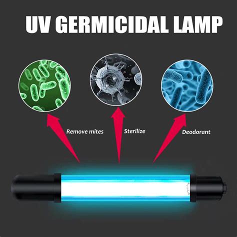 Uv sterilizer germicidal lamp led ultraviolet light bar tube 5/9/13w uv ...