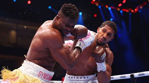 Anthony Joshua knocks Francis Ngannou out cold in second round of ...