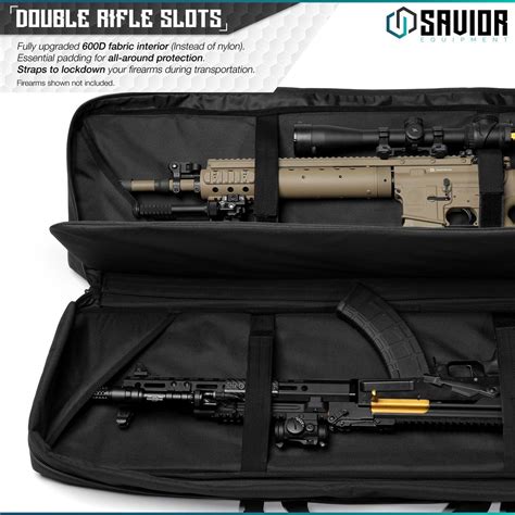 Savior Equipment Urban Warfare 42" Double Rifle Case - Black, Gray, ODG, Tan - Element Armament