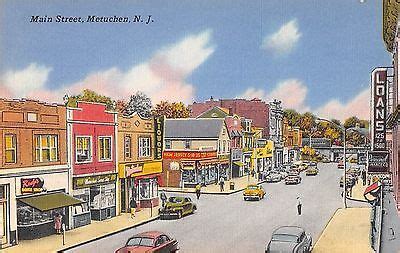 Street-Scene-Main-Street-Metuchen-New-Jersey-Antique-Postcard-N5874 | Street scenes, Antique ...