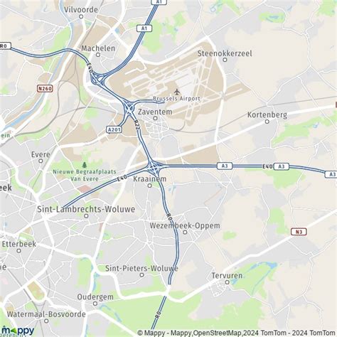 Plan Zaventem : carte de Zaventem (1930) et infos pratiques