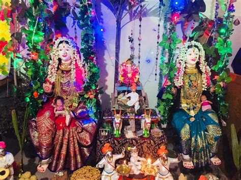 gauri-ganpati decorations | Ganapati Bappa Morya