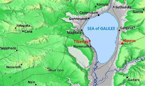 Maps Of Sea Of Galilee Bible Mapping Sea Of Galilee Map | Images and Photos finder