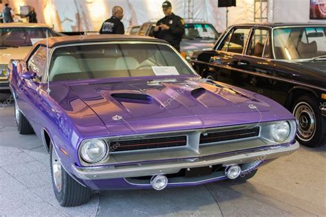 Plymouth Barracuda convertible on display — Stock Editorial Photo ...