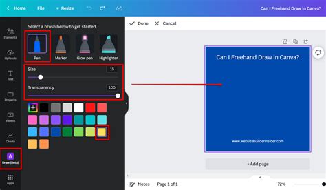 Can I Freehand Draw in Canva? - WebsiteBuilderInsider.com