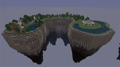 How to build a floating island minecraft