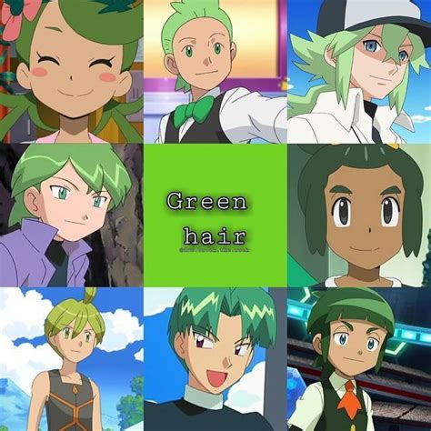 the green hair characters are all different colors